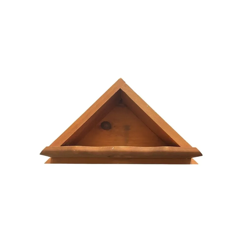 Vintage 90s Wooden Heart Cut Out Corner Wall Shelf Cottagecore Country Farmhouse